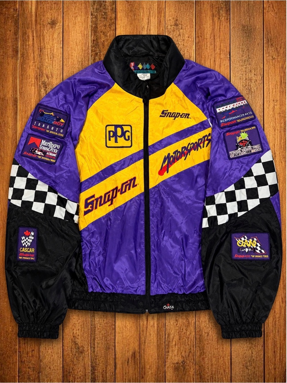Rare Snap On CASCAR Racing Coat Vintage Motorsports Jacket